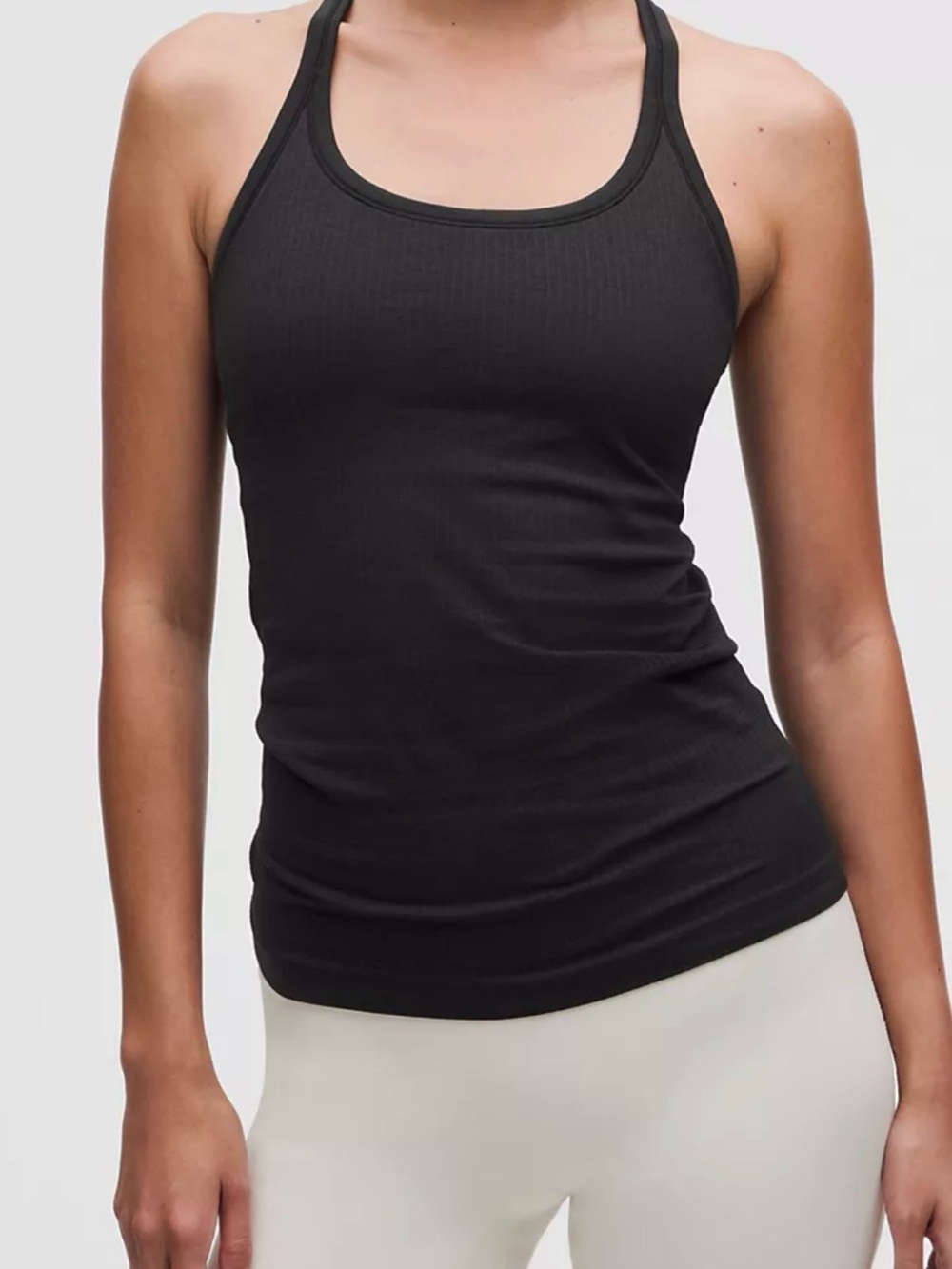 Lululemon Ebb to Street Black Women's Ribbed Tank Top - Classic Racerback. NWOT